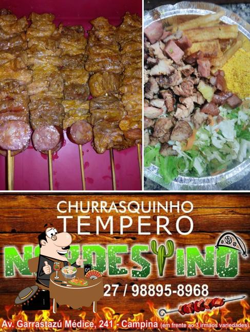 Comida em Churrasquinho Tempero Nordestino