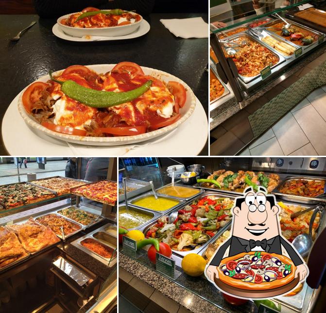 Pick pizza at Kervan Restaurant