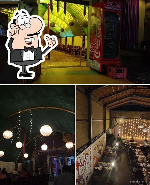 The interior of Mauj Hotel