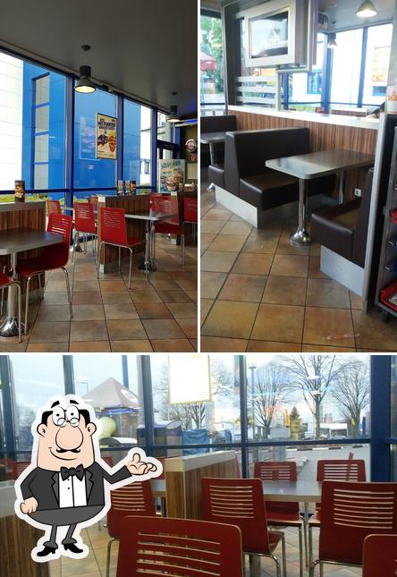 Die Inneneinrichtung von Burger King