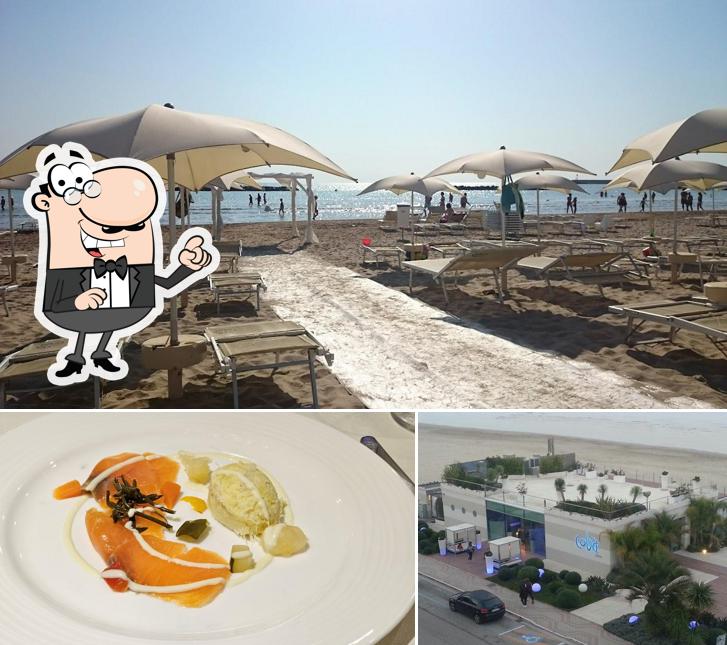La foto della esterno e cibo di Cobà Beach Restaurant