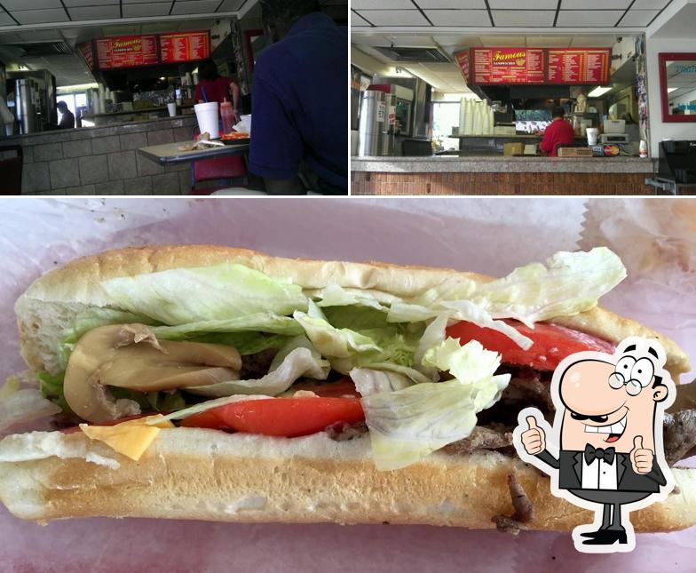 Famous Sandwiches, 1185 Cassat Ave in Jacksonville Restaurant menu