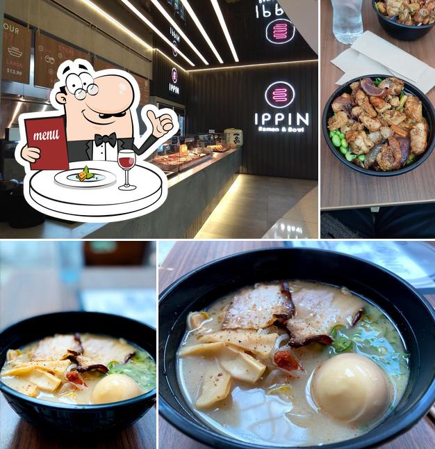 Comida en Ippin Ramen