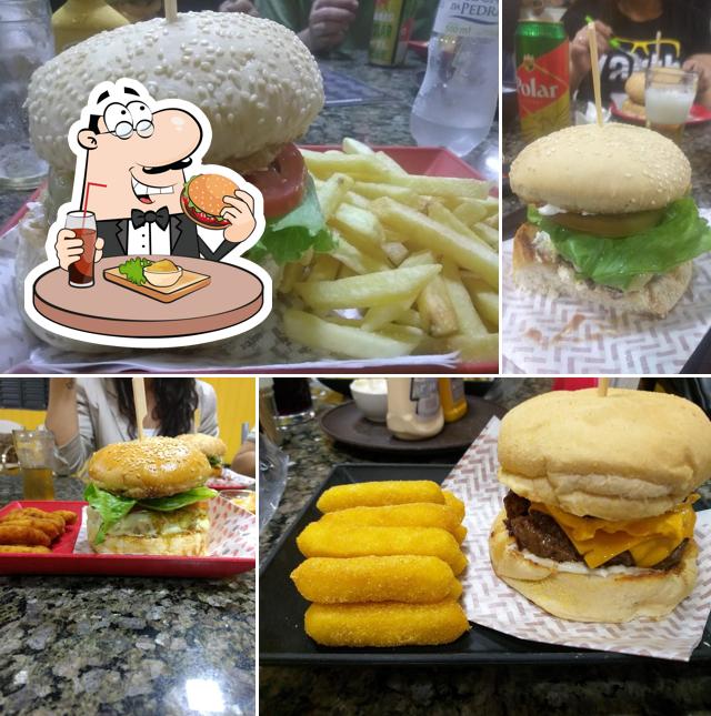 Consiga um hambúrguer no Lu Burger