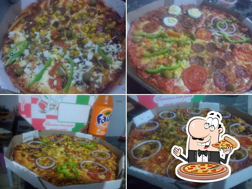 Escolha diversos tipos de pizza