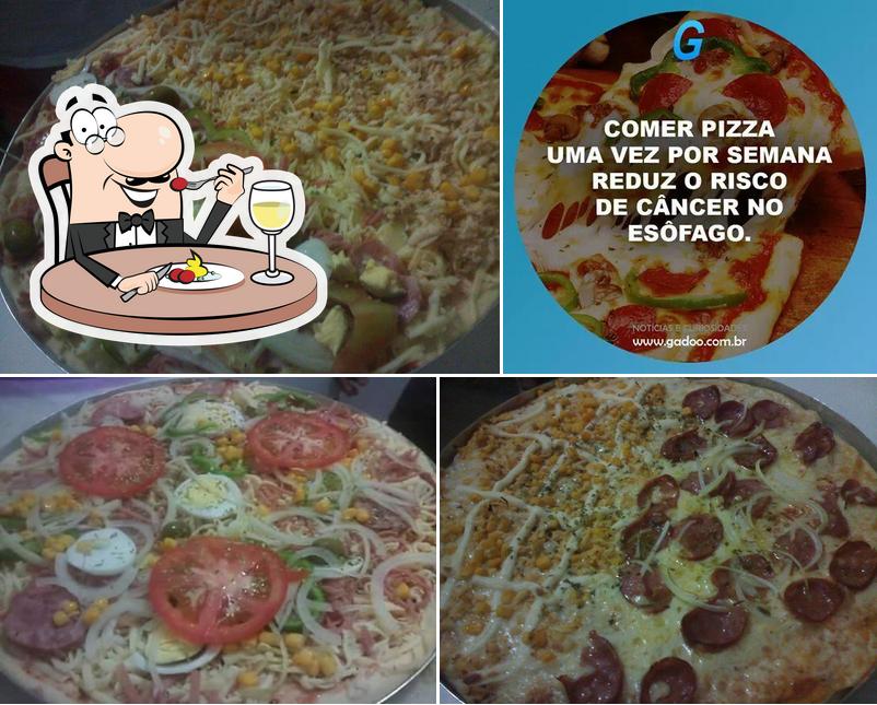 Comida em Bom de pizza