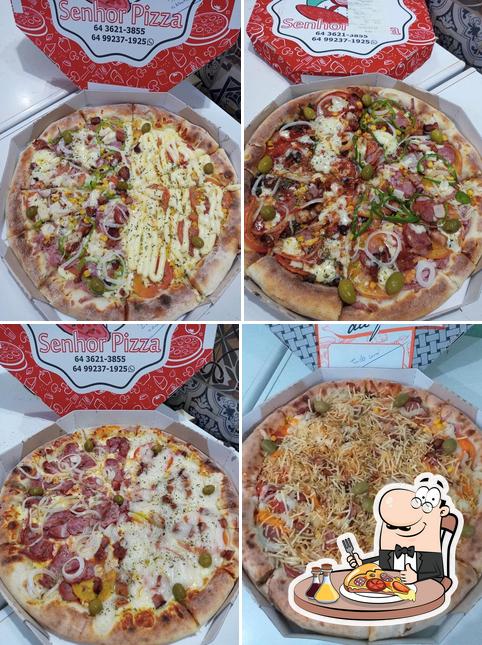 Escolha pizza no Senhor Pizza