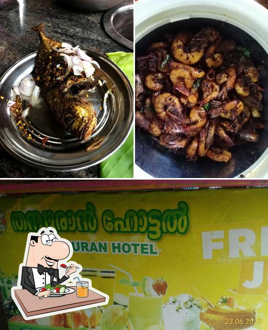 Food at Thampuran Hotel, Azhakulam