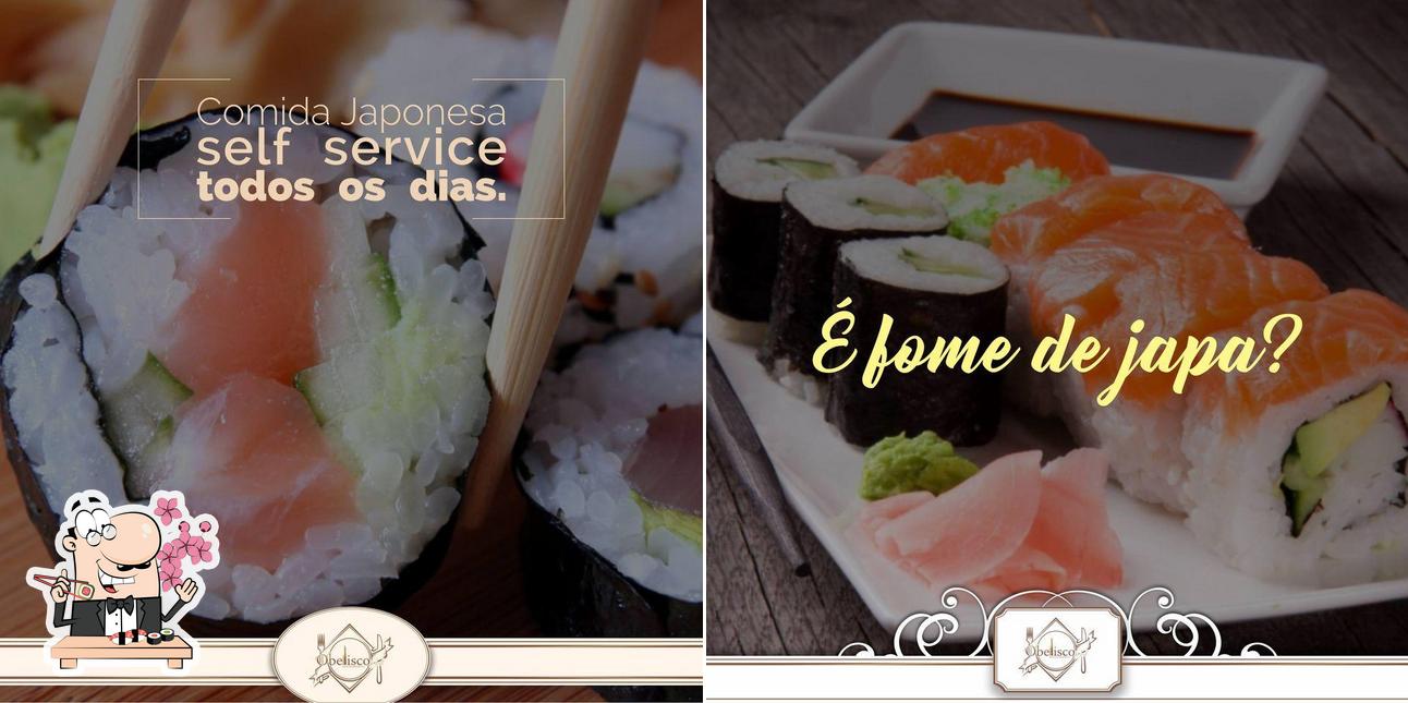 Prove diversas opções de sushi