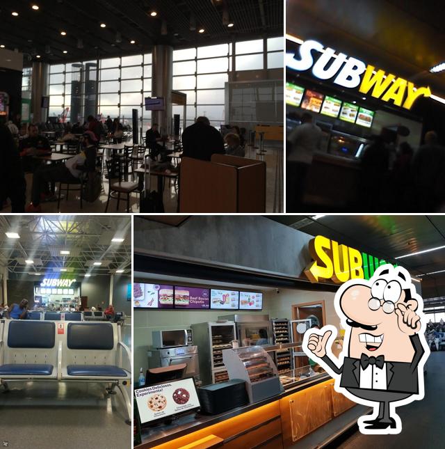 O interior do Subway