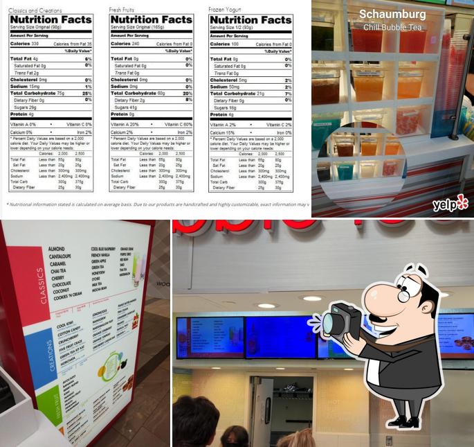 Chill Bubble Tea, F319 Woodfield Mall in Schaumburg Restaurant menu