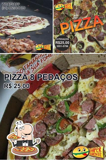 Consiga pizza no Super Quente