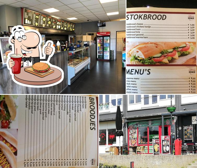Pide una hamburguesa en Cafetaria Boswijk