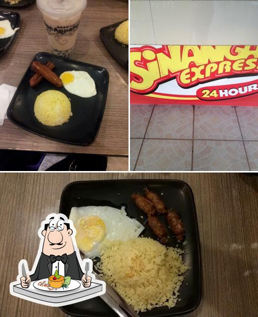 Food at Sinangag Express Doña Soledad Ave