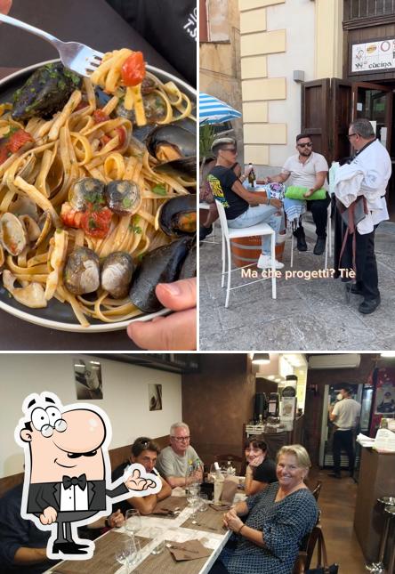 Gli interni di Osteria Pane e Alivi