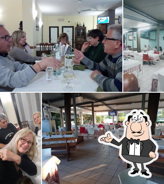 Gli interni di Trattoria del Ponte