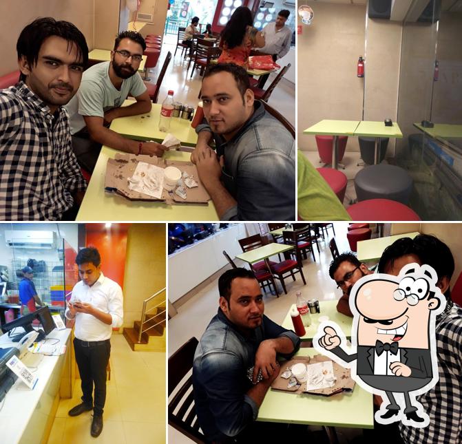 The interior of Domino's Pizza Shastri Chauk, Bijnor