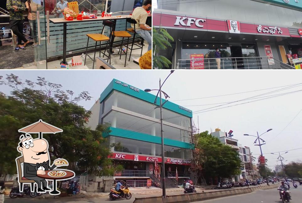 KFC is distinguished by exterior and interior