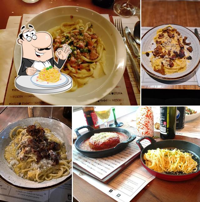 Espaguete carbonara em MOMA ITAIM - Modern Mamma Osteria