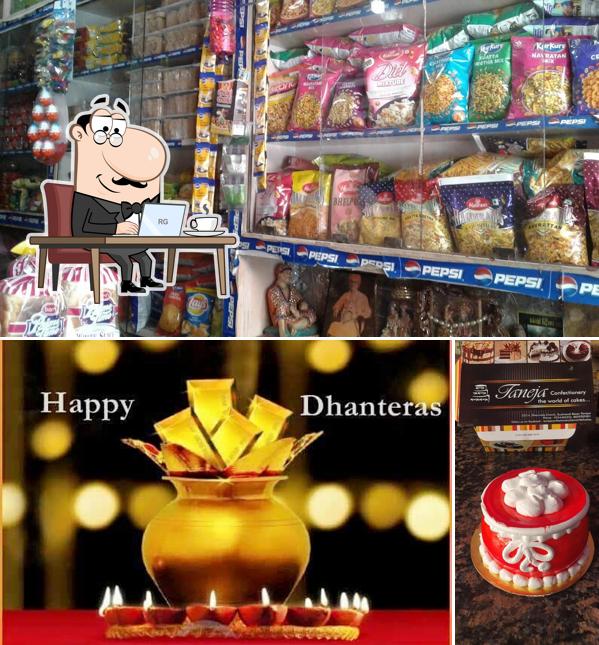 The interior of Taneja Confectionery