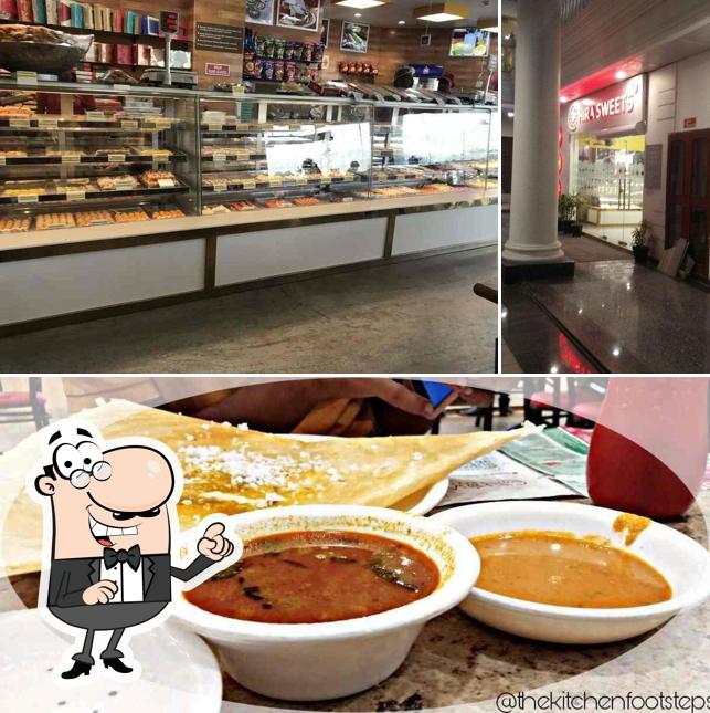 Enjoy the view at the outside area of Hira Sweets