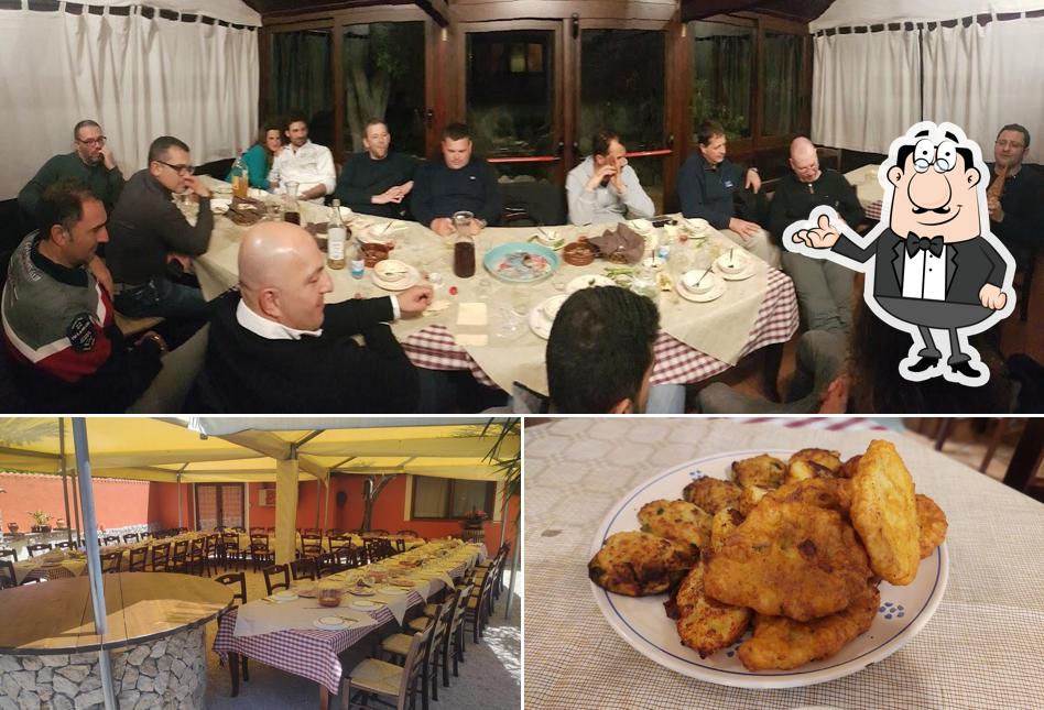 Gli interni di Trattoria U Ricriju