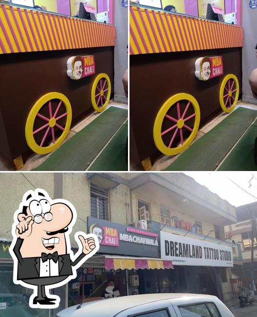 This is the photo depicting interior and exterior at mba chai wala