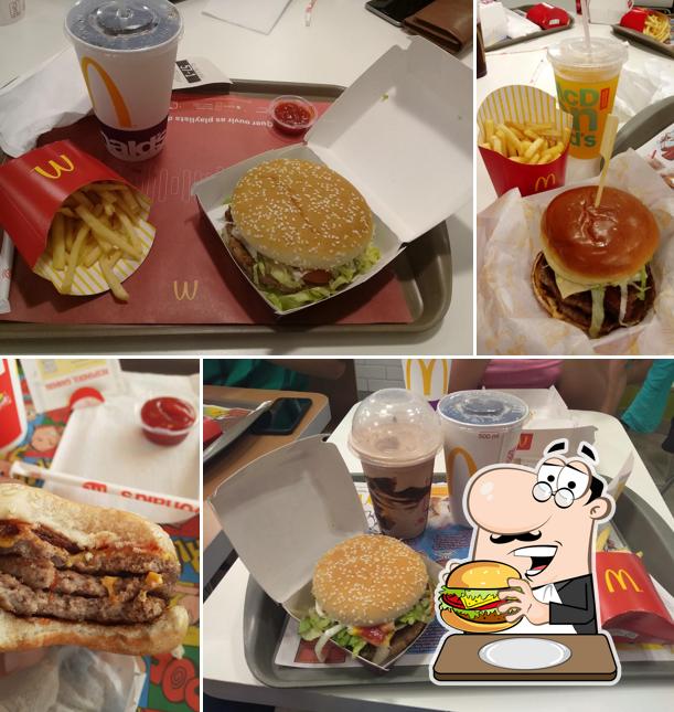 Experimente um hambúrguer no McDonald's