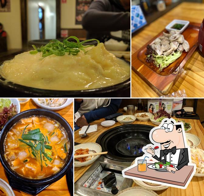 Блюда в "Dragon Palace Galbi Korean Charcoal BBQ"