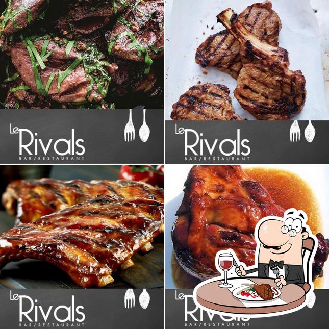 Order meat meals at Le Rivals