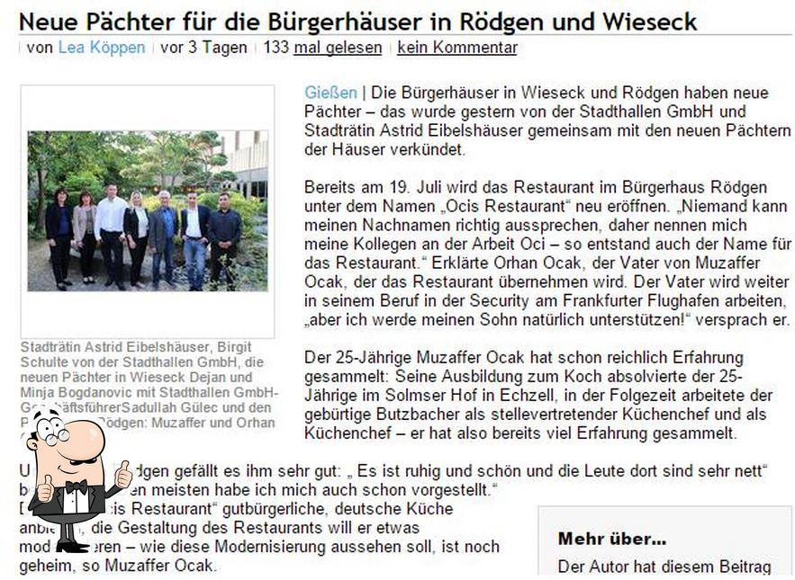 Voici une image de Oci's Restaurant Gießen-Wieseck