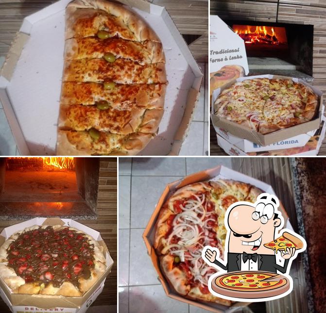 No Pizzaria Flórida, você pode degustar pizza