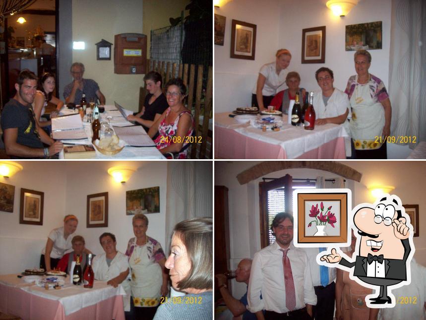 Gli interni di Trattoria Montalbino