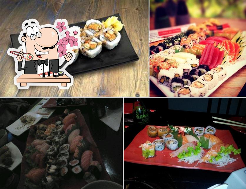 Peça diversas opções de sushi