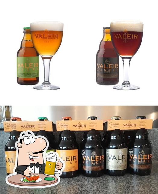 Vous pouvez prendre une pinte de bière blonde ou brune