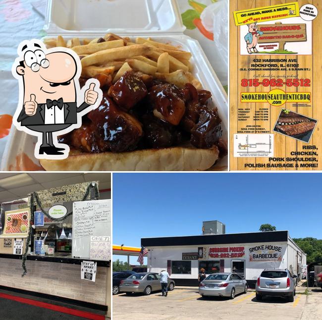 Smoke House Barbecue in Rockford Restaurant menu and reviews