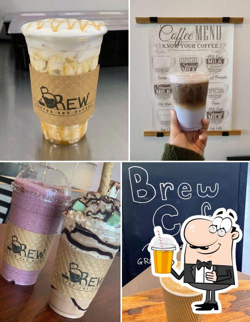 Enjoy a drink at Brew Coffee and Bakery