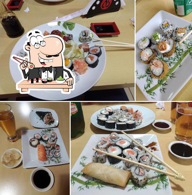 Peça diversas opções de sushi