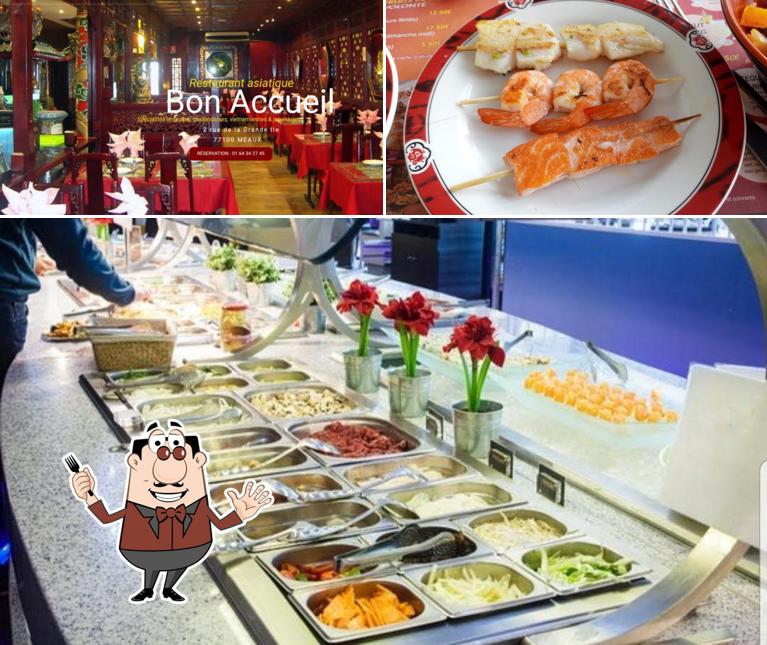 Delishi Bon Accueil is distinguished by food and bar counter
