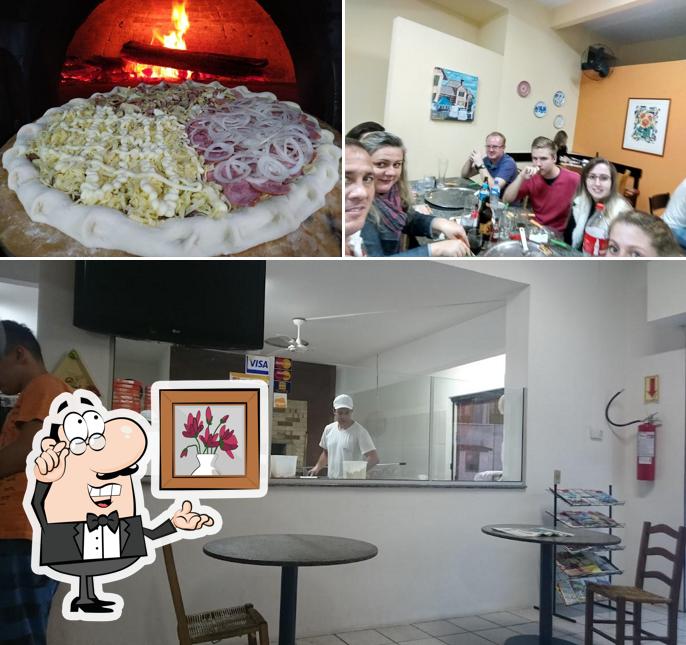 Veja imagens do interior do Pizzaria La Bella Pizza