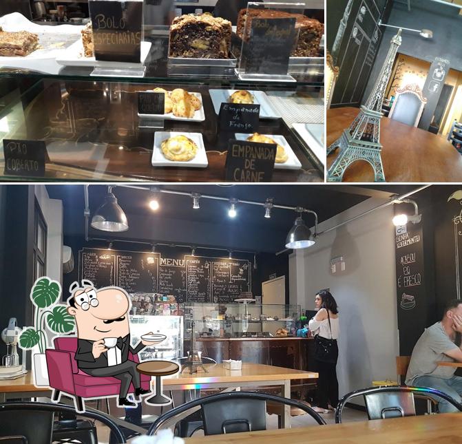 O interior do Fermentados Bakery - Padaria Artesanal