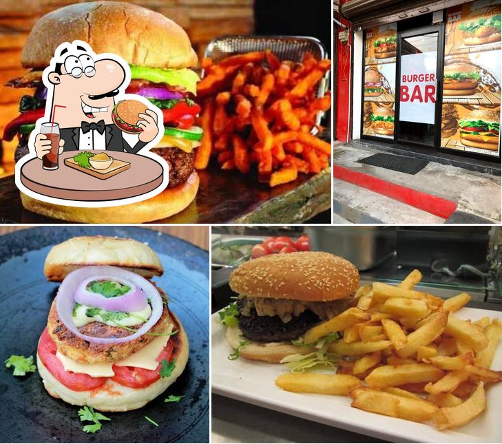 Order a burger at Burger Bar