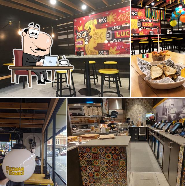 The interior of Guzman y Gomez - Gouger St