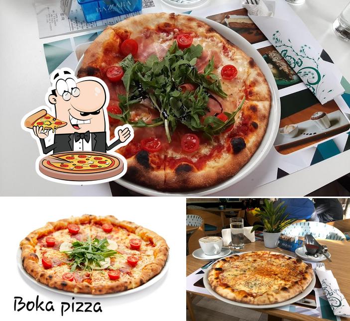 Essayez des pizzas à Caffe Pizzeria Boka