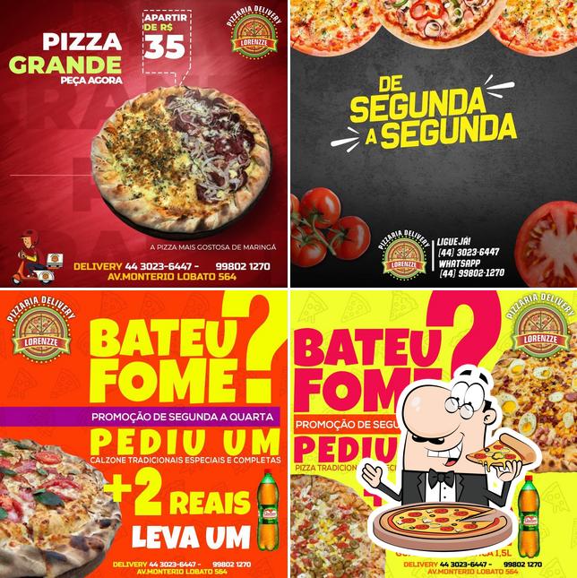 Experimente diversos tipos de pizza