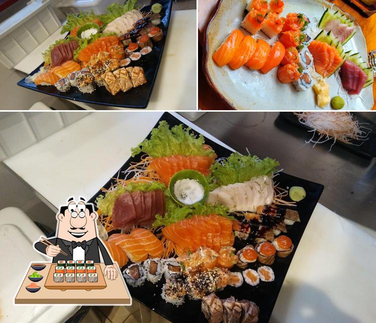 Presenteie-se com sushi no Restaurante Jangada Riviera