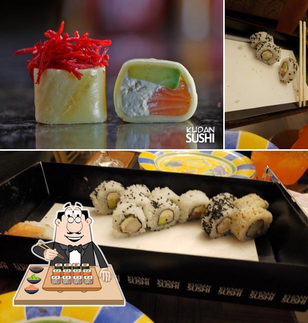 Sushi rolls are offered by Kudan Sushi