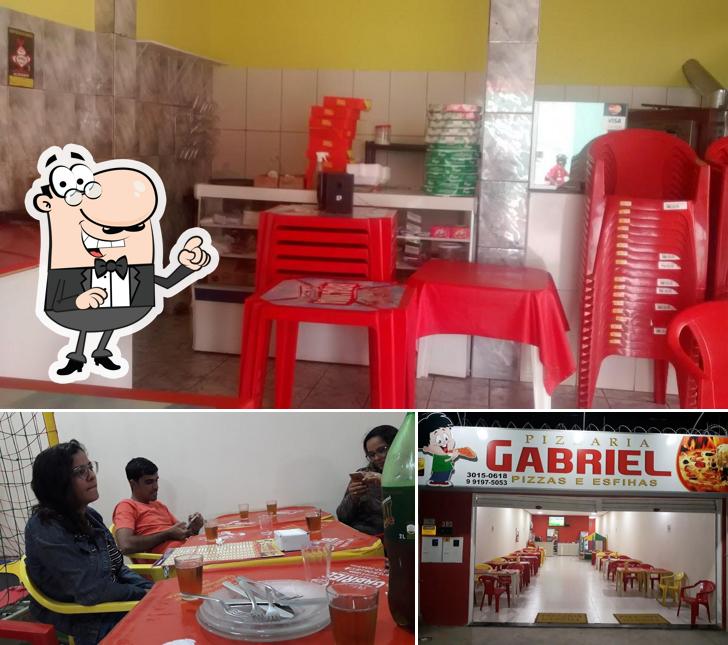 O interior do Pizzaria Gabriel