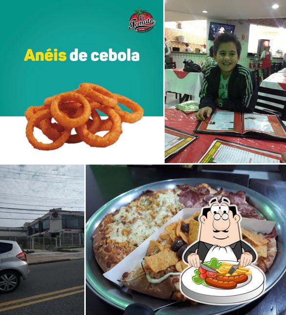 Platos en El Tomato Pizzaria