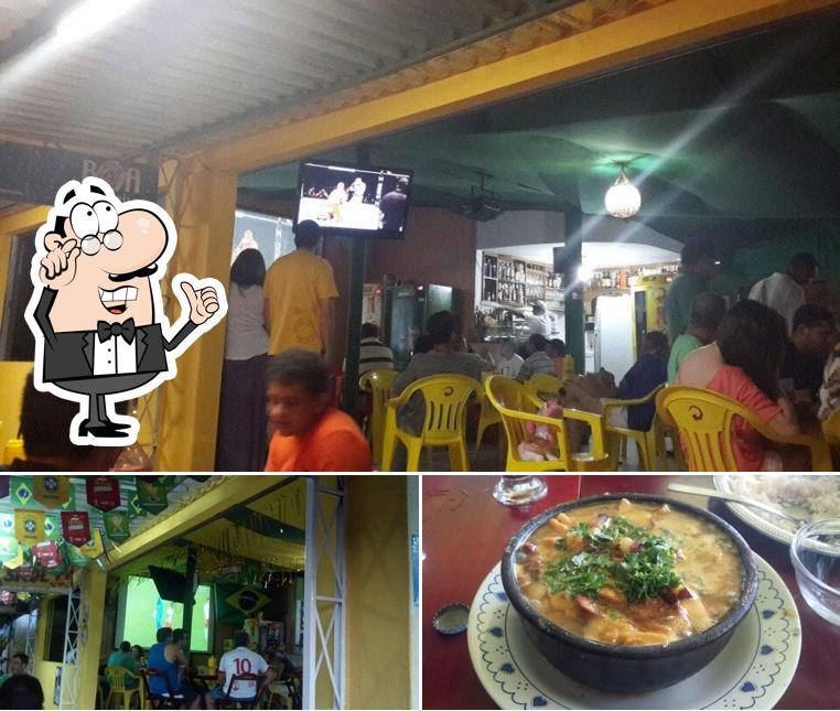 Confira a foto apresentando interior e pizza no Dobradinha do Lucas